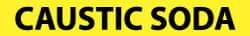NMC - Pipe Marker with Caustic Soda Legend and No Graphic - 2-1/2 to 6" Pipe Outside Diam, Black on Yellow - Eagle Tool & Supply
