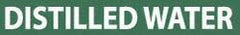 NMC - Pipe Marker with Distilled Water Legend and No Graphic - 3/4 to 1-1/4" Pipe Outside Diam, White on Green - Eagle Tool & Supply