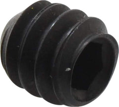 Holo-Krome - #10-24 UNC, 3/16" OAL, Cup Point Set Screw - Grade 8 Alloy Steel, 3/32" Key - Eagle Tool & Supply