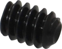 Holo-Krome - #10-24 UNC, 1/4" OAL, Cup Point Set Screw - Grade 8 Alloy Steel, 3/32" Key - Eagle Tool & Supply