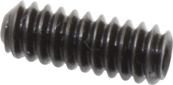 Holo-Krome - #10-24 UNC, 1/2" OAL, Cup Point Set Screw - Grade 8 Alloy Steel, 3/32" Key - Eagle Tool & Supply