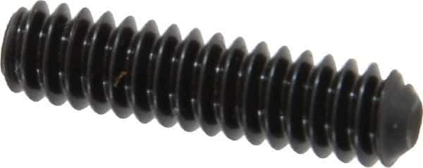 Holo-Krome - #10-24 UNC, 3/4" OAL, Cup Point Set Screw - Grade 8 Alloy Steel, 3/32" Key - Eagle Tool & Supply