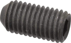 Holo-Krome - 1/4-28 UNF, 1/2" OAL, Cup Point Set Screw - Grade 8 Alloy Steel, 1/8" Key - Eagle Tool & Supply