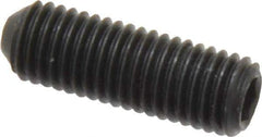 Holo-Krome - 1/4-28 UNF, 3/4" OAL, Cup Point Set Screw - Grade 8 Alloy Steel, 1/8" Key - Eagle Tool & Supply