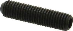 Holo-Krome - 1/4-28 UNF, 1" OAL, Cup Point Set Screw - Grade 8 Alloy Steel, 1/8" Key - Eagle Tool & Supply
