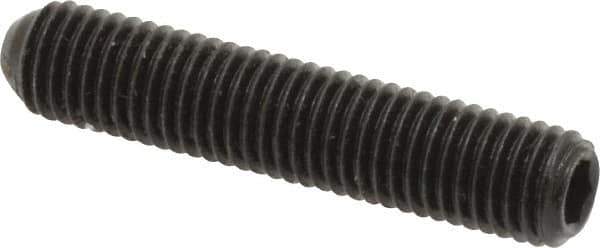 Holo-Krome - 1/4-28 UNF, 1-1/4" OAL, Cup Point Set Screw - Grade 8 Alloy Steel, 1/8" Key - Eagle Tool & Supply