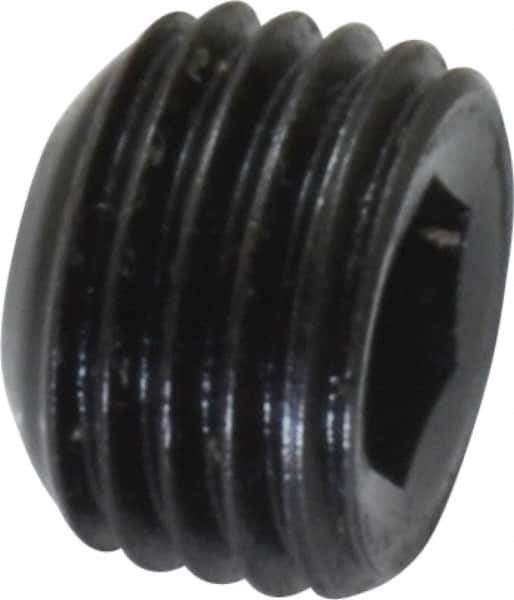 Holo-Krome - 3/8-24 UNF, 1/4" OAL, Cup Point Set Screw - Grade 8 Alloy Steel, 3/16" Key - Eagle Tool & Supply