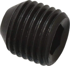 Holo-Krome - 3/8-24 UNF, 3/8" OAL, Cup Point Set Screw - Grade 8 Alloy Steel, 3/16" Key - Eagle Tool & Supply