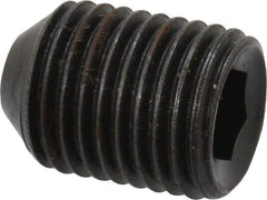 Holo-Krome - 3/8-24 UNF, 1/2" OAL, Cup Point Set Screw - Grade 8 Alloy Steel, 3/16" Key - Eagle Tool & Supply