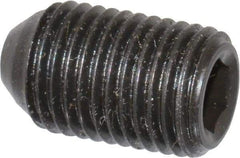 Holo-Krome - 3/8-24 UNF, 5/8" OAL, Cup Point Set Screw - Grade 8 Alloy Steel, 3/16" Key - Eagle Tool & Supply