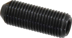 Holo-Krome - 3/8-24 UNF, 1" OAL, Cup Point Set Screw - Grade 8 Alloy Steel, 3/16" Key - Eagle Tool & Supply