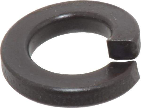 Value Collection - 1/2", 0.502" ID, 0.151" Thick Split Lock Washer - Grade 2 Spring Steel, Uncoated, 0.502" Min ID, 0.512" Max ID, 0.879" Max OD - Eagle Tool & Supply