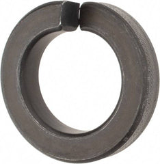 Value Collection - 1-3/8", 1.379" ID, 0.422" Thick Split Lock Washer - Grade 8 Spring Steel, Uncoated, 1.379" Min ID, 1.408" Max ID, 2.301" Max OD - Eagle Tool & Supply