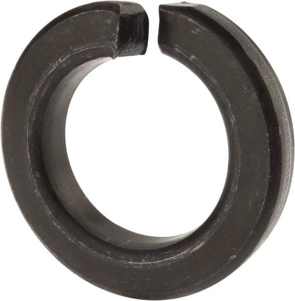 Value Collection - 1-1/2", 1.504" ID, 0.045" Thick Split Lock Washer - Grade 8 Spring Steel, Uncoated, 1.504" Min ID, 1.534" Max ID, 2.491" Max OD - Eagle Tool & Supply