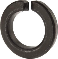 Value Collection - 1-1/2", 1.504" ID, 0.045" Thick Split Lock Washer - Grade 8 Spring Steel, Uncoated, 1.504" Min ID, 1.534" Max ID, 2.491" Max OD - Eagle Tool & Supply