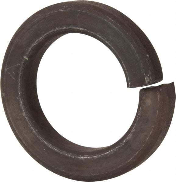 Value Collection - 2", 2.008" ID, 0.496" Thick Split Lock Washer - Grade 8 Spring Steel, Uncoated, 2.008" Min ID, 2.039" Max ID, 3.144" Max OD - Eagle Tool & Supply