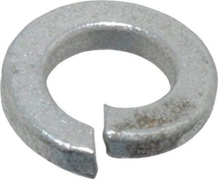 Value Collection - #10, 0.193" ID, 0.056" Thick Split Lock Washer - Grade 2 Spring Steel, Zinc-Plated Finish, 0.193" Min ID, 0.2" Max ID, 0.35" Max OD - Eagle Tool & Supply