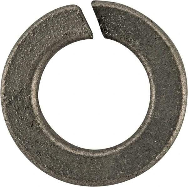 Value Collection - #12, 0.22" ID, 0.063" Thick Split Lock Washer - Grade 2 Spring Steel, Zinc-Plated Finish, 0.22" Min ID, 0.227" Max ID, 0.391" Max OD - Eagle Tool & Supply