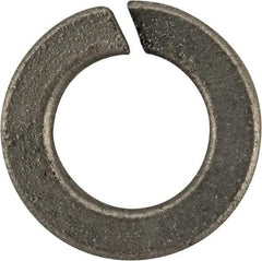 Value Collection - #12, 0.22" ID, 0.063" Thick Split Lock Washer - Grade 2 Spring Steel, Zinc-Plated Finish, 0.22" Min ID, 0.227" Max ID, 0.391" Max OD - Eagle Tool & Supply