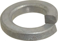 Value Collection - 1/2", 0.502" ID, 0.151" Thick Split Lock Washer - Grade 2 Spring Steel, Zinc-Plated Finish, 0.502" Min ID, 0.512" Max ID, 0.879" Max OD - Eagle Tool & Supply