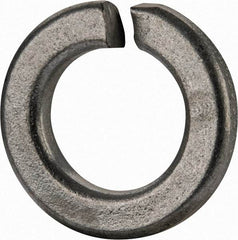 Value Collection - 5/8", 0.628" ID, 0.188" Thick Split Lock Washer - Grade 2 Spring Steel, Zinc-Plated Finish, 0.628" Min ID, 0.641" Max ID, 1.087" Max OD - Eagle Tool & Supply