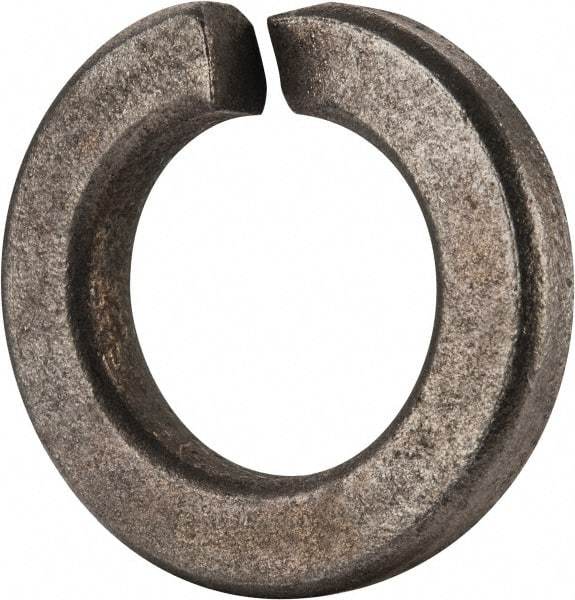 Value Collection - 3/4", 0.753" ID, 0.226" Thick Split Lock Washer - Grade 2 Spring Steel, Zinc-Plated Finish, 0.753" Min ID, 0.766" Max ID, 1.285" Max OD - Eagle Tool & Supply