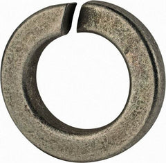 Value Collection - 7/8", 0.878" ID, 0.266" Thick Split Lock Washer - Grade 2 Spring Steel, Zinc-Plated Finish, 0.878" Min ID, 0.894" Max ID, 1.489" Max OD - Eagle Tool & Supply