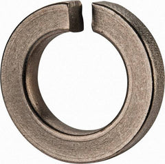 Value Collection - 1", 1.003" ID, 0.306" Thick Split Lock Washer - Grade 2 Spring Steel, Zinc-Plated Finish, 1.003" Min ID, 1.024" Max ID, 1.705" Max OD - Eagle Tool & Supply