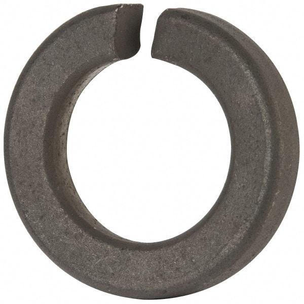 Value Collection - 1-3/8", 1.379" ID, 0.422" Thick Split Lock Washer - Grade 8 Spring Steel, Zinc-Plated Finish, 1.379" Min ID, 1.408" Max ID, 2.301" Max OD - Eagle Tool & Supply