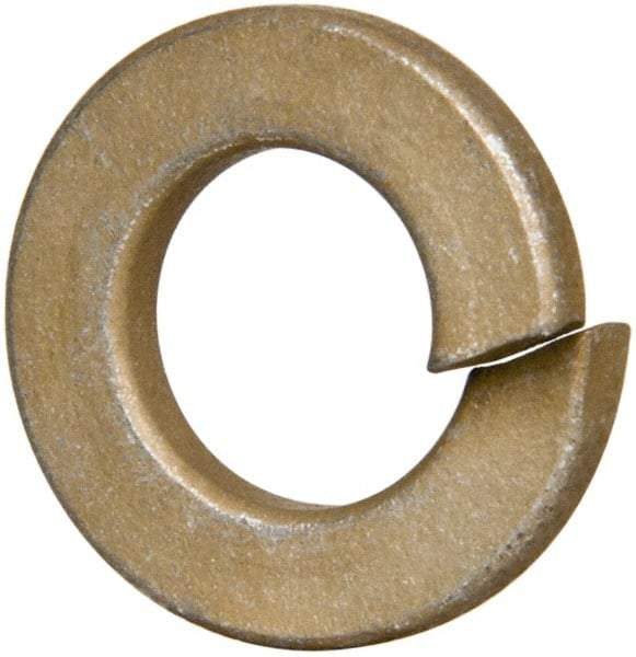 Value Collection - 5/16", 0.314" ID, 0.078" Thick Split Lock Washer - Grade 2 Spring Steel, Zinc Yellow Dichromate Finish, 0.314" Min ID, 0.322" Max ID, 0.583" Max OD - Eagle Tool & Supply