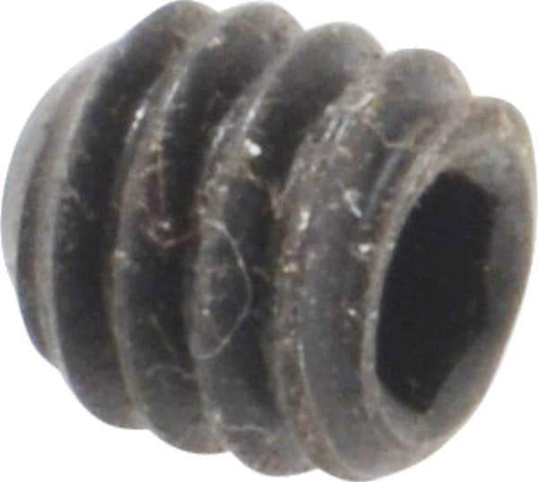 Holo-Krome - 1/4-20 UNC, 1/4" OAL, Cup Point Set Screw - Grade 8 Alloy Steel, 1/8" Key - Eagle Tool & Supply