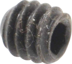 Holo-Krome - 1/4-20 UNC, 1/4" OAL, Cup Point Set Screw - Grade 8 Alloy Steel, 1/8" Key - Eagle Tool & Supply