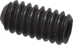 Holo-Krome - 1/4-20 UNC, 1/2" OAL, Cup Point Set Screw - Grade 8 Alloy Steel, 1/8" Key - Eagle Tool & Supply