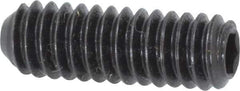 Holo-Krome - 1/4-20 UNC, 3/4" OAL, Cup Point Set Screw - Grade 8 Alloy Steel, 1/8" Key - Eagle Tool & Supply