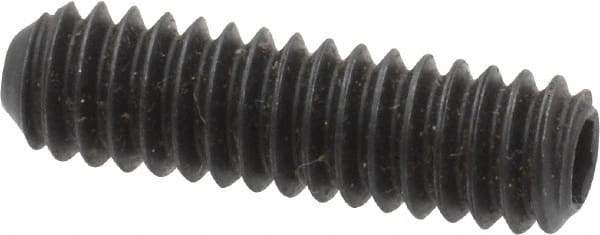 Holo-Krome - 1/4-20 UNC, 7/8" OAL, Cup Point Set Screw - Grade 8 Alloy Steel, 1/8" Key - Eagle Tool & Supply