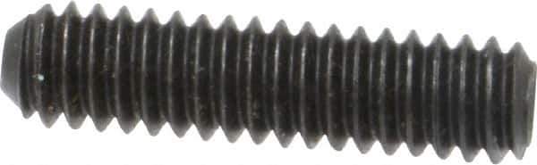 Holo-Krome - 1/4-20 UNC, 1" OAL, Cup Point Set Screw - Grade 8 Alloy Steel, 1/8" Key - Eagle Tool & Supply