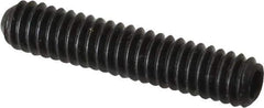 Holo-Krome - 1/4-20 UNC, 1-1/4" OAL, Cup Point Set Screw - Grade 8 Alloy Steel, 1/8" Key - Eagle Tool & Supply