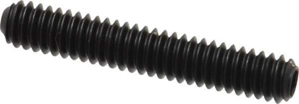 Holo-Krome - 1/4-20 UNC, 1-1/2" OAL, Cup Point Set Screw - Grade 8 Alloy Steel, 1/8" Key - Eagle Tool & Supply