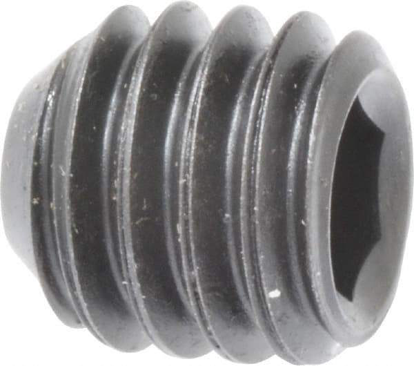 Holo-Krome - 5/16-18 UNC, 5/16" OAL, Cup Point Set Screw - Grade 8 Alloy Steel, 5/32" Key - Eagle Tool & Supply