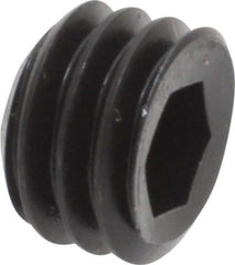 Holo-Krome - 3/8-16 UNC, 1/4" OAL, Cup Point Set Screw - Grade 8 Alloy Steel, 3/16" Key - Eagle Tool & Supply