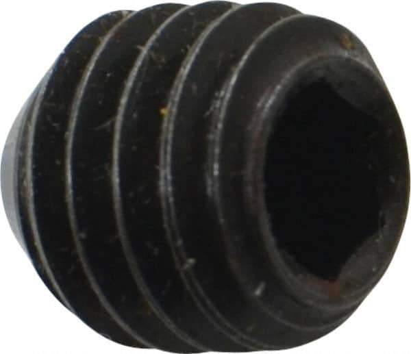 Holo-Krome - 3/8-16 UNC, 3/8" OAL, Cup Point Set Screw - Grade 8 Alloy Steel, 3/16" Key - Eagle Tool & Supply