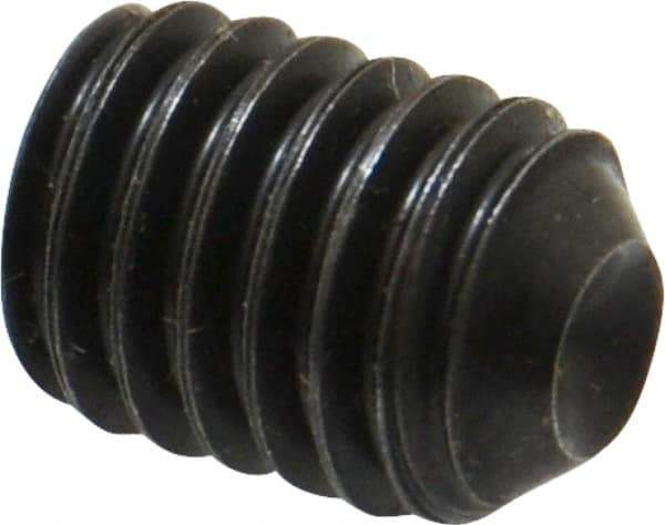 Holo-Krome - 3/8-16 UNC, 1/2" OAL, Cup Point Set Screw - Grade 8 Alloy Steel, 3/16" Key - Eagle Tool & Supply