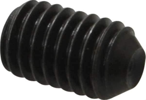 Holo-Krome - 3/8-16 UNC, 5/8" OAL, Cup Point Set Screw - Grade 8 Alloy Steel, 3/16" Key - Eagle Tool & Supply