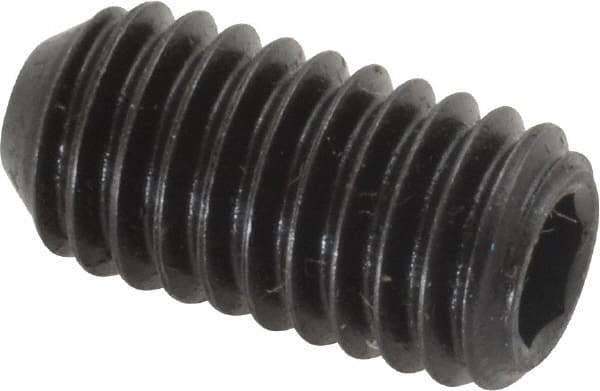 Holo-Krome - 3/8-16 UNC, 3/4" OAL, Cup Point Set Screw - Grade 8 Alloy Steel, 3/16" Key - Eagle Tool & Supply