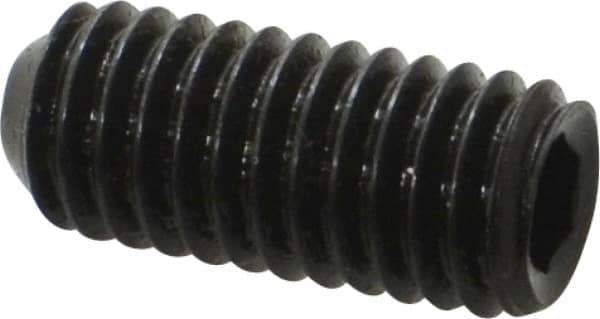 Holo-Krome - 3/8-16 UNC, 7/8" OAL, Cup Point Set Screw - Grade 8 Alloy Steel, 3/16" Key - Eagle Tool & Supply