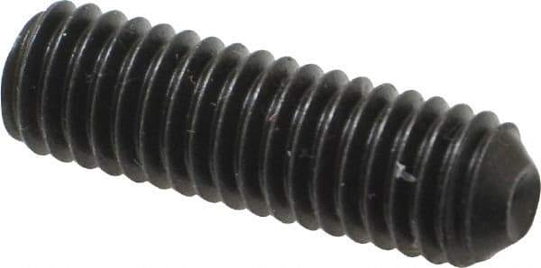 Holo-Krome - 3/8-16 UNC, 1-1/4" OAL, Cup Point Set Screw - Grade 8 Alloy Steel, 3/16" Key - Eagle Tool & Supply