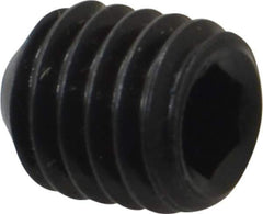 Holo-Krome - 7/16-14 UNC, 1/2" OAL, Cup Point Set Screw - Grade 8 Alloy Steel, 7/32" Key - Eagle Tool & Supply