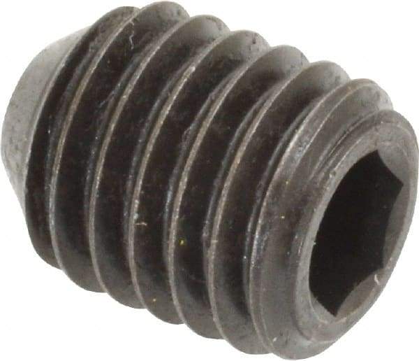 Holo-Krome - 1/2-13 UNC, 5/8" OAL, Cup Point Set Screw - Grade 8 Alloy Steel, 1/4" Key - Eagle Tool & Supply