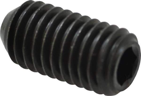 Holo-Krome - 1/2-13 UNC, 1" OAL, Cup Point Set Screw - Grade 8 Alloy Steel, 1/4" Key - Eagle Tool & Supply