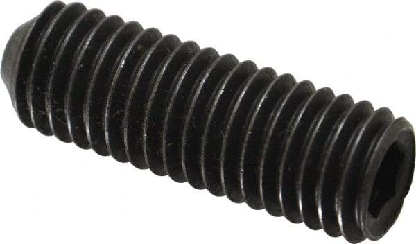 Holo-Krome - 1/2-13 UNC, 1-1/2" OAL, Cup Point Set Screw - Grade 8 Alloy Steel, 1/4" Key - Eagle Tool & Supply